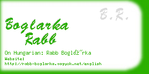 boglarka rabb business card